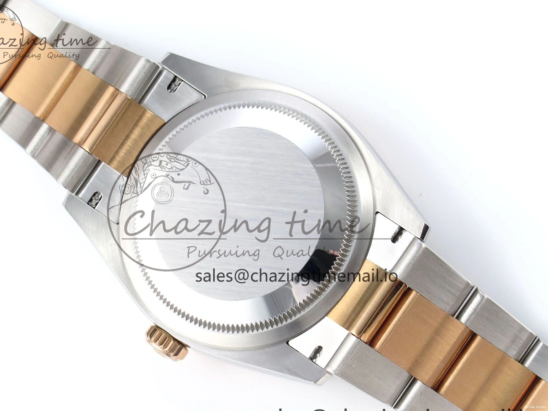 1222 TechFriendly DateJust 36 126231 EWEF Best Edition Gray Stick Dial on SS RG Oyster Bracelet A 661
